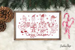 Silly Goose Christmas Svg, Cozy Season Svg, Christmas Design Product Image 13