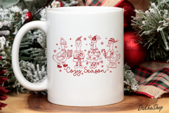 Silly Goose Christmas Svg, Cozy Season Svg, Christmas Design Product Image 15