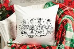 Silly Goose Christmas Svg, Cozy Season Svg, Christmas Design Product Image 14