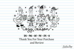 Silly Goose Christmas Svg, Cozy Season Svg, Christmas Design Product Image 16