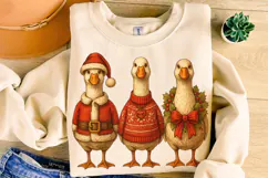 Christmas Goose, Funny Christmas Goose PNG, Merry Christmas Product Image 1