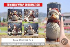 Tumbler Sublimation Goose Christmas Product Image 1