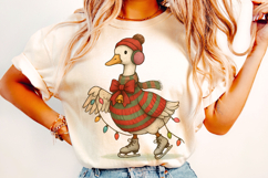 Christmas Goose, Funny Christmas Goose PNG, Merry Christmas Product Image 1