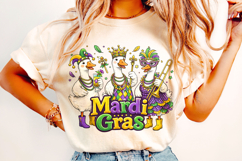 Funny Mardi Gras Goose PNG, Fleur De Lis PNG, Fat Tuesday Product Image 2
