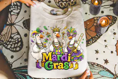 Funny Mardi Gras Goose PNG, Fleur De Lis PNG, Fat Tuesday Product Image 4
