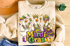 Funny Mardi Gras Goose PNG, Fleur De Lis PNG, Fat Tuesday Product Image 1