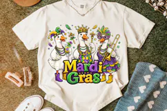 Funny Mardi Gras Goose PNG, Fleur De Lis PNG, Fat Tuesday Product Image 5