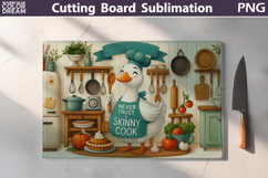 Funny Goose Cutting Board | Never Trust A Skinny Cook Product Image 1