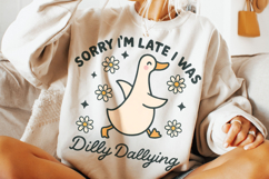 Dilly Dallying Goose Png, Funny Goose PNG, Cute Goose PNG Product Image 2