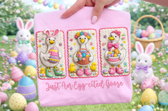 Just An Egg-Cited Goose Easter PNG, Bunny Easter PNG, Funny Product Image 3