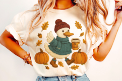 Fall Goose PNG, Pumpkins Goose PNG, Halloween PNG, Autumn Product Image 2