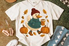 Fall Goose PNG, Pumpkins Goose PNG, Halloween PNG, Autumn Product Image 6
