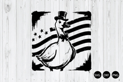 Patriotic Goose SVG, Fourth of July Duck SVG Product Image 1