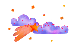 Watercolor Goose Pilot Clipart Set Airplane, Clouds &amp; Space Product Image 3