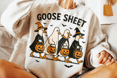 Goose Sheet PNG, Halloween Goose PNG, Funny Goose PNG, Fall Product Image 2