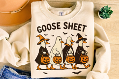Goose Sheet PNG, Halloween Goose PNG, Funny Goose PNG, Fall Product Image 3