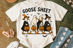 Goose Sheet PNG, Halloween Goose PNG, Funny Goose PNG, Fall Product Image 4