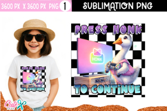 Goose Gamer Sublimation Design PNG 