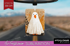Goose Ghost Halloween Air Freshener PNG Spooky Season PNG Product Image 1