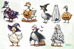 Goose Halloween Clipart Product Image 6