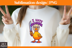 Funny Halloween sublimation Silly Goose with machete Product Image 2