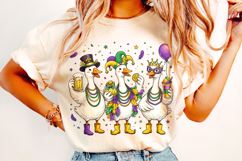 Funny Mardi Gras Goose PNG, Fleur De Lis PNG, Fat Tuesday Product Image 2
