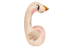 Cute Goose Numbers Clipart: Hand-Drawn Watercolor Bird Product Image 7