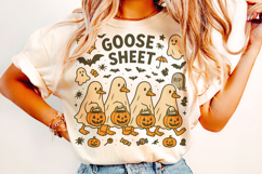 Goose Sheet PNG, Halloween Goose PNG, Funny Goose PNG, Fall Product Image 2