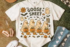 Goose Sheet PNG, Halloween Goose PNG, Funny Goose PNG, Fall Product Image 5