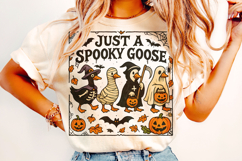 Just a Spooky Goose PNG, Spooky Season, Halloween Goose PNG Product Image 2