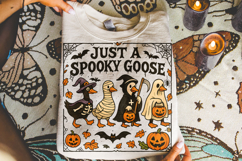 Just a Spooky Goose PNG, Spooky Season, Halloween Goose PNG Product Image 4