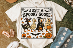 Just a Spooky Goose PNG, Spooky Season, Halloween Goose PNG Product Image 5