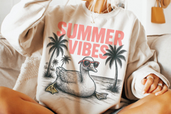 Summer Vibes PNG, Goose Summer PNG, Beach PNG, Retro Summer Product Image 3