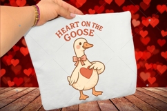 Goose Valentine PNG, Heart on the Goose Design, Anti Valenti Product Image 3