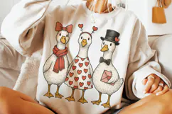 Goose Valentine's Day PNG, Cute Goose Valentine, Funny PNG Product Image 2