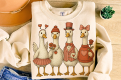 Goose Valentine's Day, Funny Goose PNG, Love PNG, XoXo PNG Product Image 4