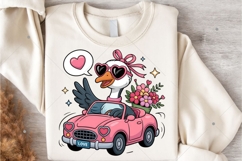 Goose Valentine PNG, Valentine Goose png, Duck valentines Product Image 5