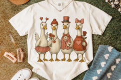 Goose Valentine's Day, Funny Goose PNG, Love PNG, XoXo PNG Product Image 5