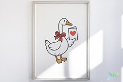 Cute Goose Valentine Clipart Product Image 5