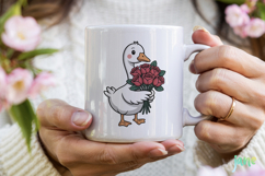 Cute Goose Valentine Clipart Product Image 3