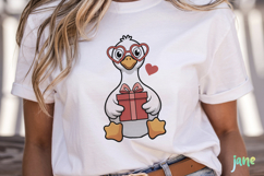 Cute Goose Valentine Clipart Product Image 2