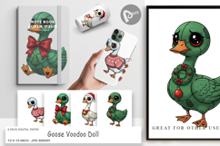 Goose Voodoo Doll Digital Paper Product Image 1