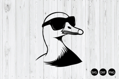 Goose Wear Sunglasses SVG, Goose SVG, Animal SVG Product Image 1