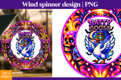 Trippy Goose Halloween quote, Creepy Halloween wind spinner Product Image 1