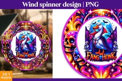 Trippy Goose Halloween quote, Creepy Halloween wind spinner Product Image 1