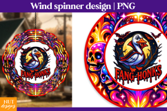 Trippy Goose Halloween quote, Creepy Halloween wind spinner Product Image 1