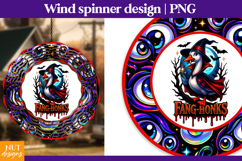 Trippy Goose Halloween quote, Creepy Halloween wind spinner Product Image 1