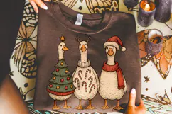 Christmas Goose, Funny Christmas Goose PNG, Merry Christmas Product Image 2