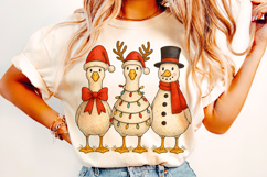 Christmas Goose, Funny Christmas Goose PNG, Merry Christmas Product Image 1
