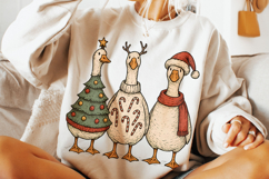Christmas Goose, Funny Christmas Goose PNG, Merry Christmas Product Image 3